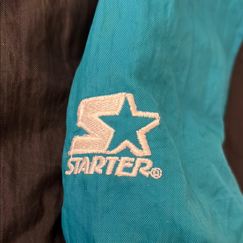 Miami Dolphins STARTER jacket  with Hood and Half-Zip - Picture 4 of 13